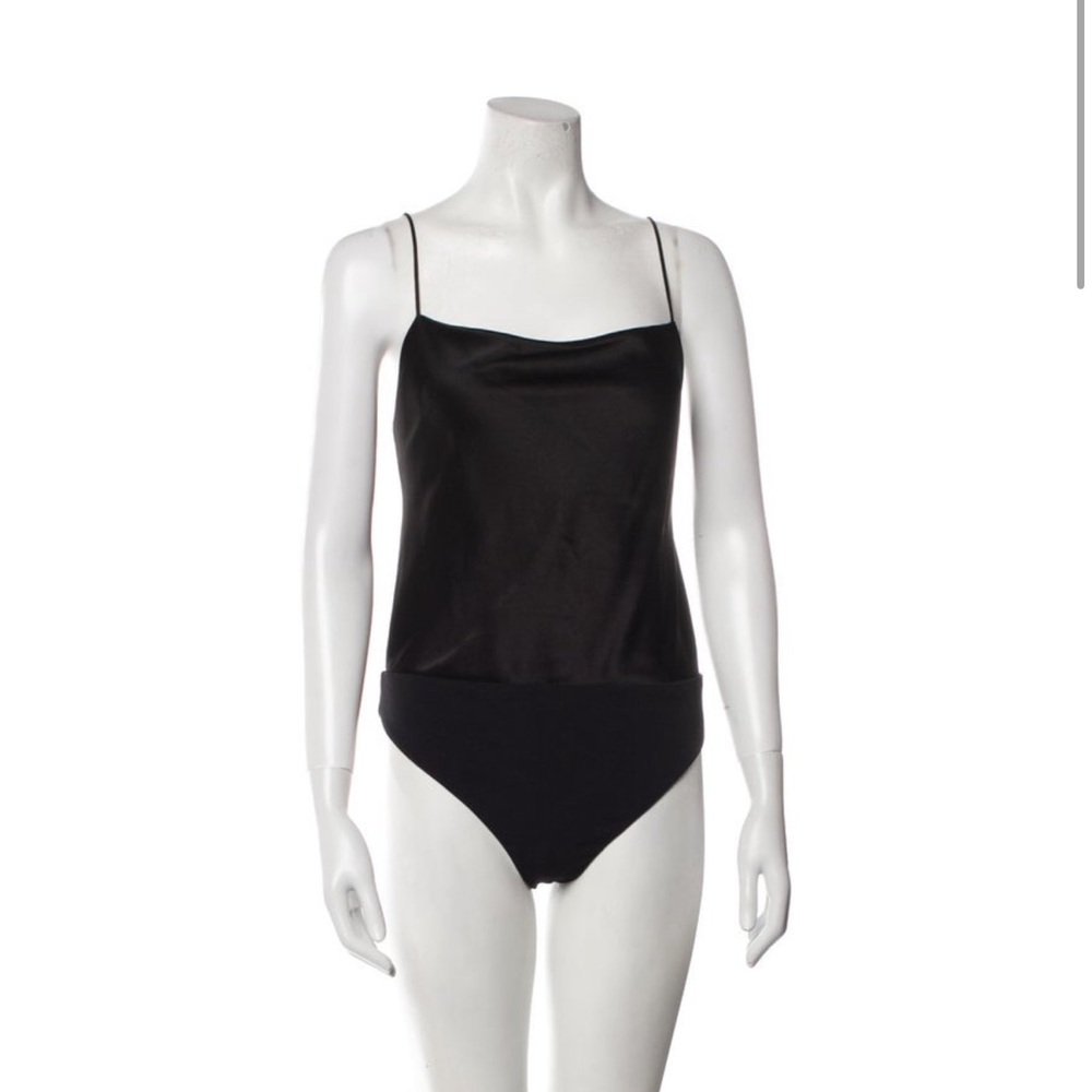 Alice + Olivia Black Sleeveless Bodysuit
